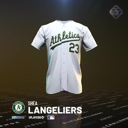 2023 MLB Jerseys - Oakland Athletics: Shea Langeliers 