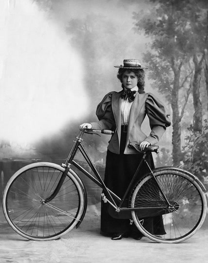 Hulton Archive: Lady Cyclist (1895)
