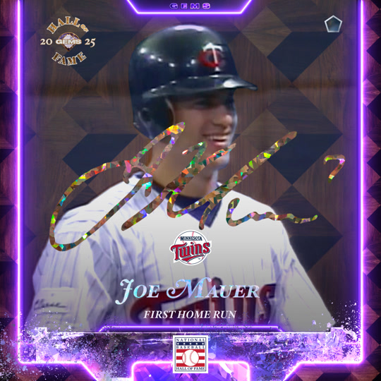 Joe Mauer - First Home Run