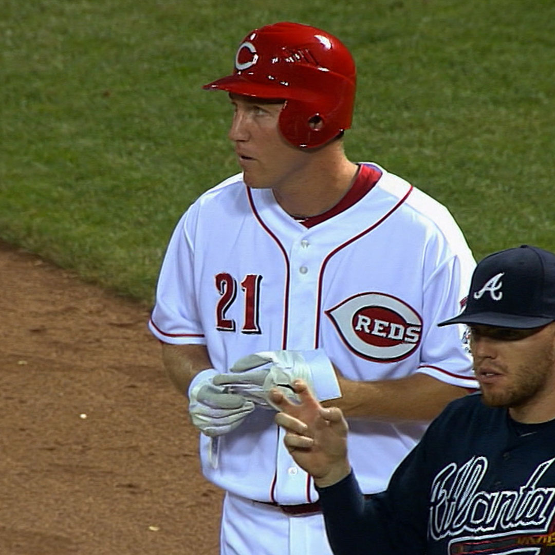 Reds rookie Todd Frazier collects first MLB hit