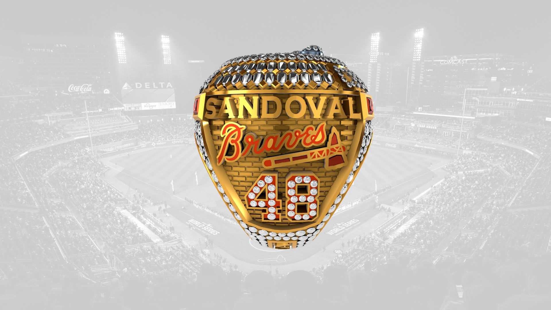 2021 Braves World Series Ring - Pablo Sandoval