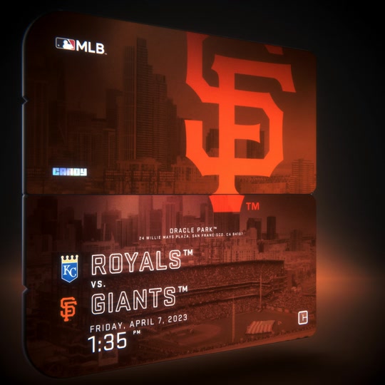 2023 Giants Home Opener Ticket Collectible