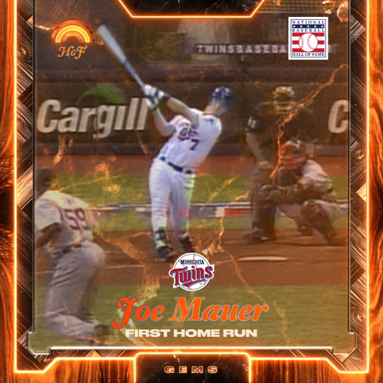 Joe Mauer - First Home Run