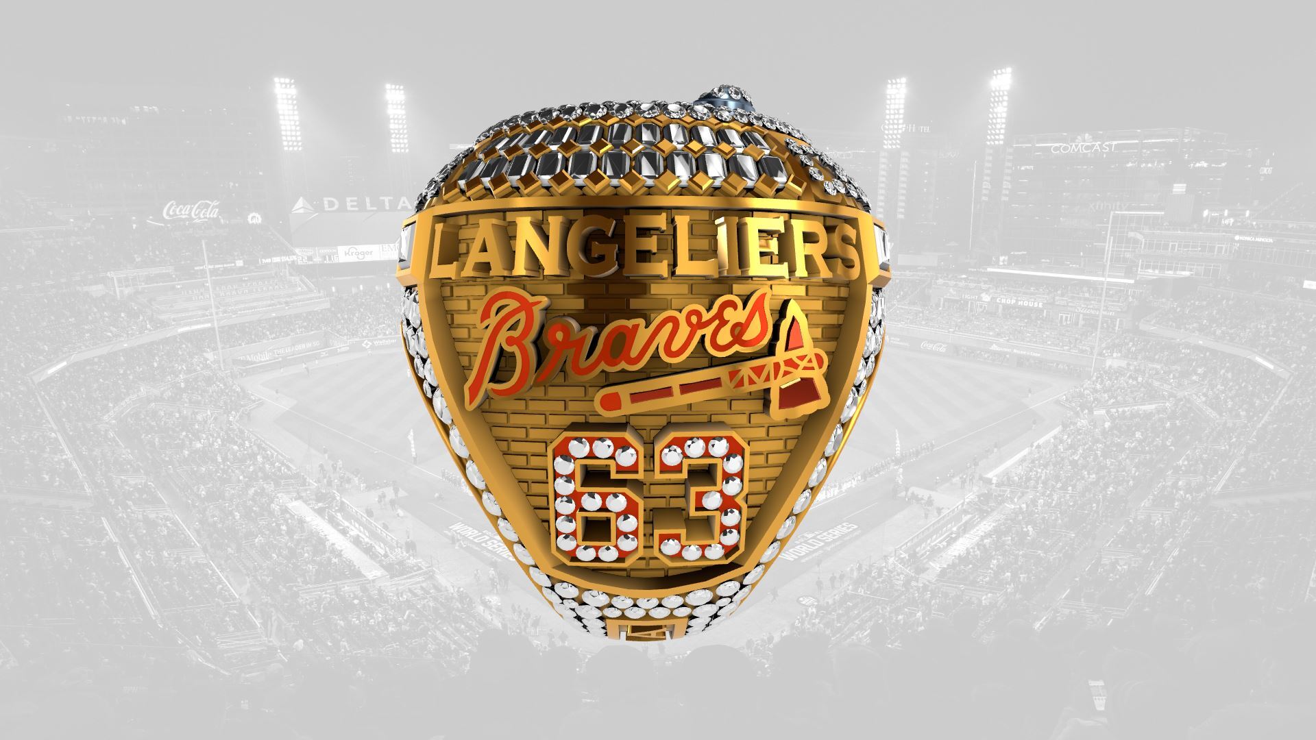 2021 Braves World Series Ring - Shea Langeliers