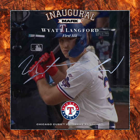 Wyatt Langford - First Hit