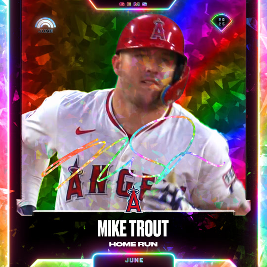 Mike Trout - Home Run - Rainbow Chaser