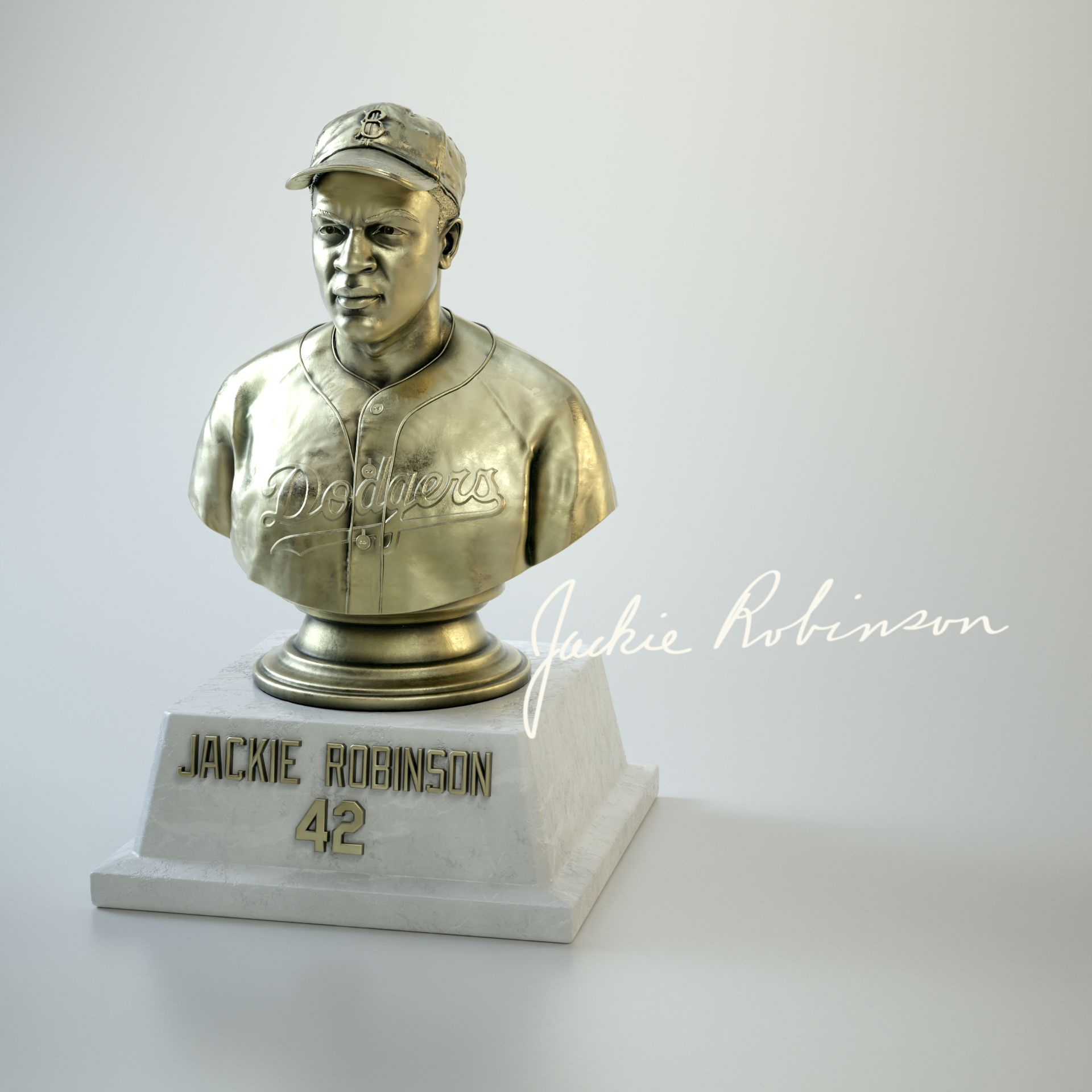 Jackie Robinson Silver Bust