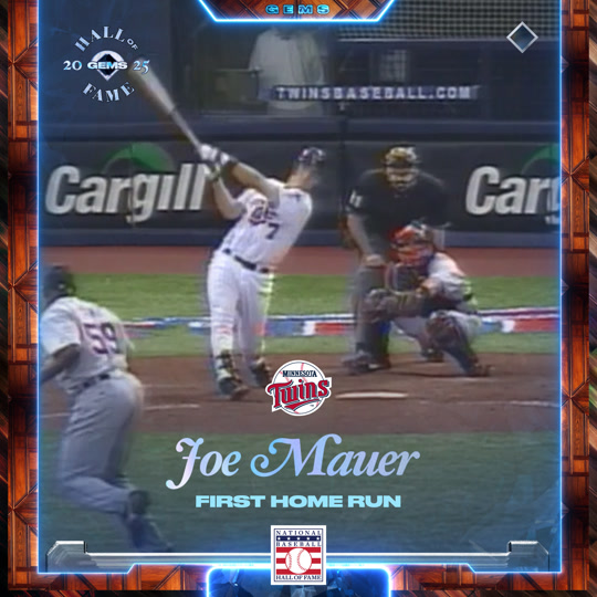 Joe Mauer - First Home Run