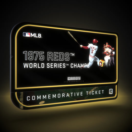 Reds defeat Red Sox in 1975 World Series Night Collectible