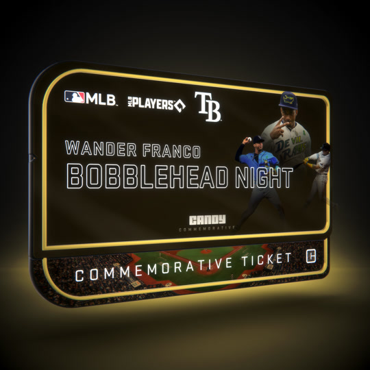 Wander Franco Night Collectible - Gold