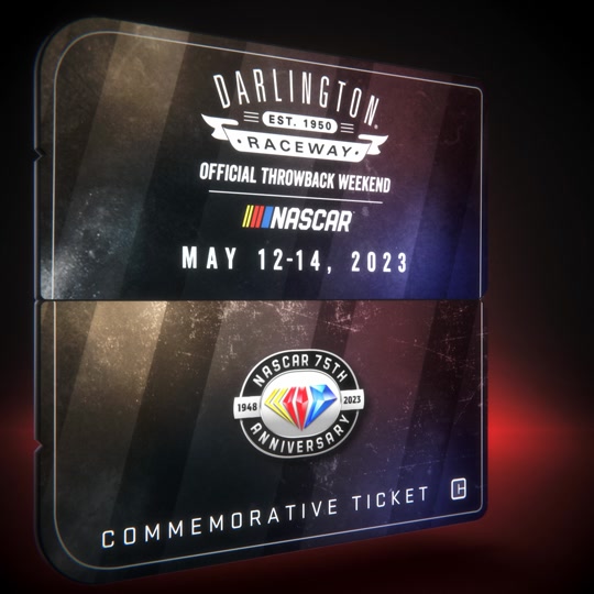 2023 NASCAR Throwback Weekend Commemorative Ticket - September 1953