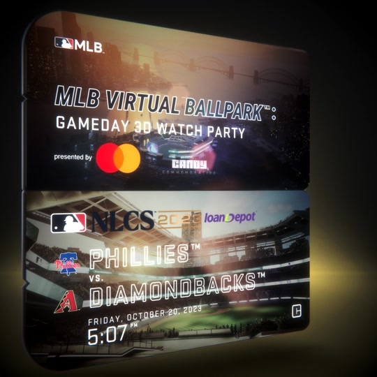 MLB Virtual Ballpark | NLCS Game 4 | 3D Watch Party Commemorative Ticket