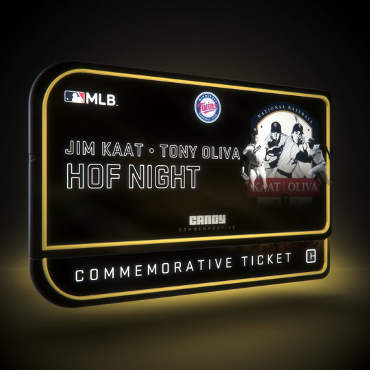 Tony Oliva & Jim Kaat Hall of Fame Night Collectible