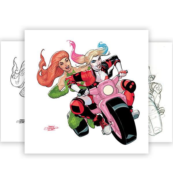 Terry Dodson - Harley Quinn and Poison Ivy: Epic Artist Editions