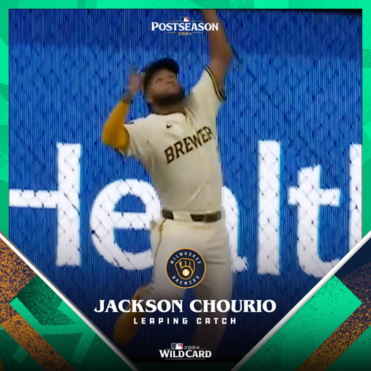 Jackson Chourio - Leaping Catch