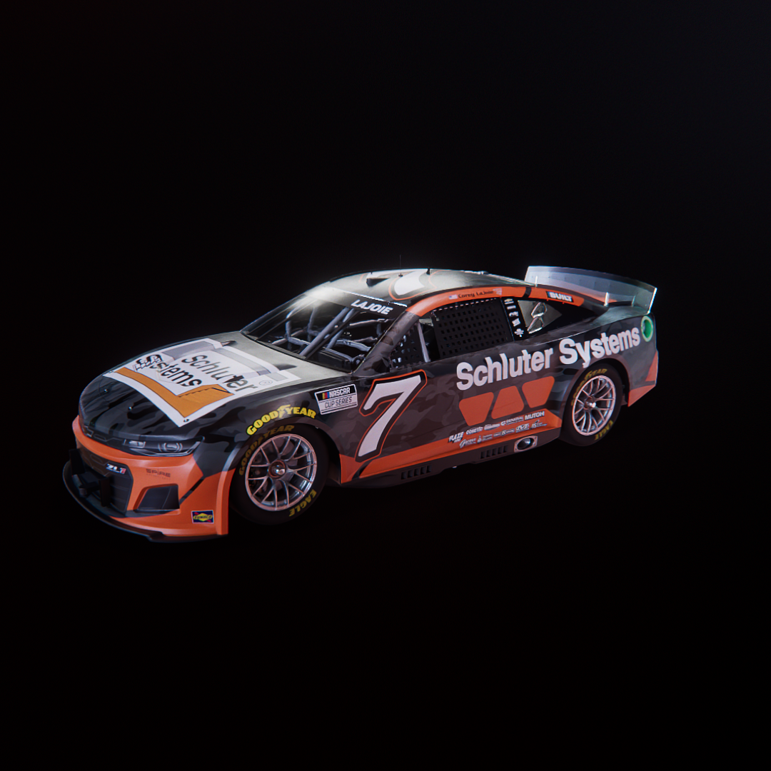 #7 Corey LaJoie 2022 Digi-Cast Schulter
