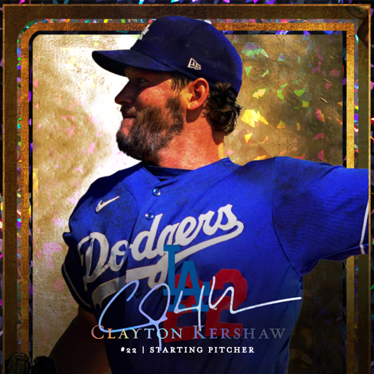 Clayton Kershaw - Foil Insert Chaser
