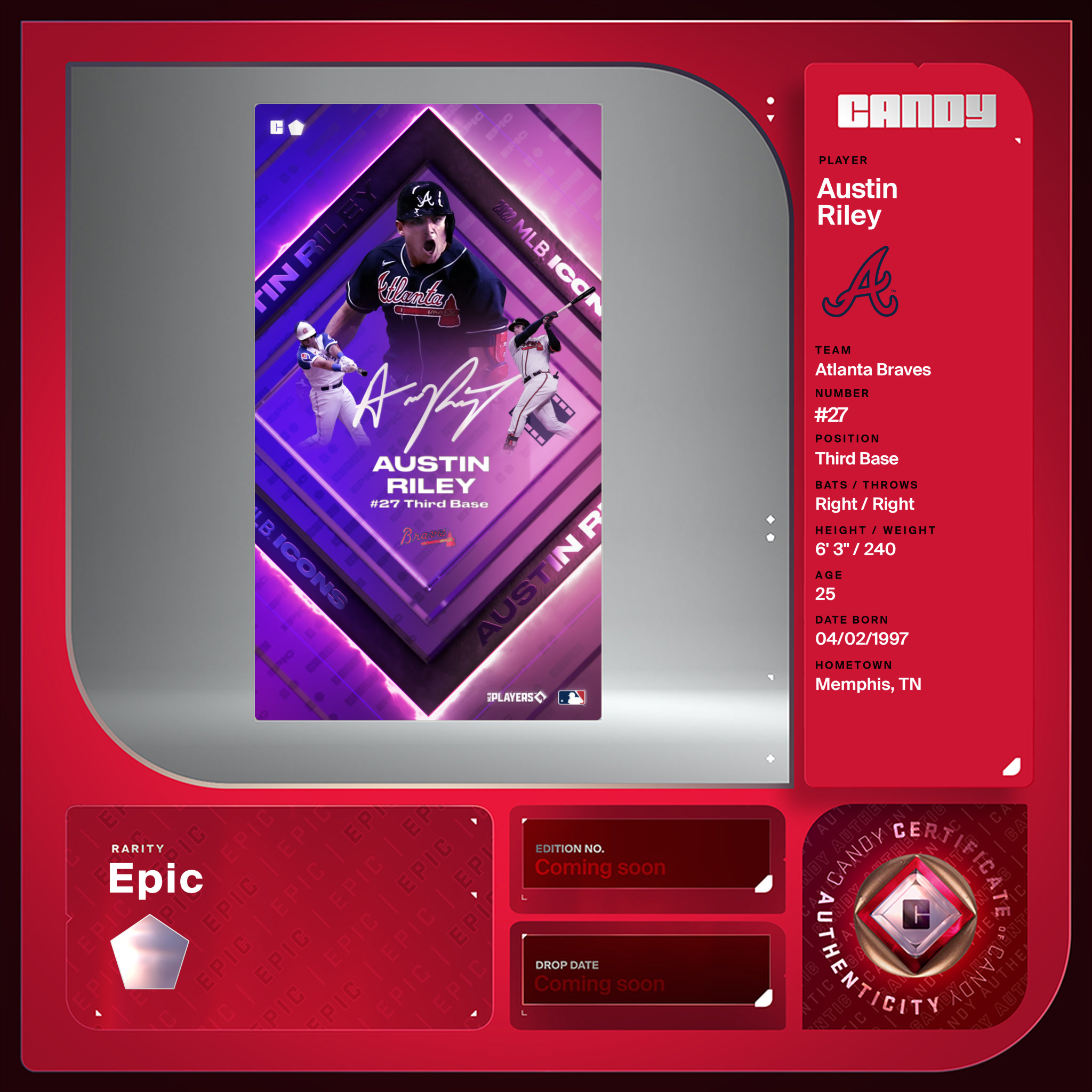 【MLBチョコページ】×14枚 coa-mlb-icn-2022-epic-