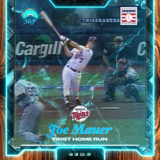 Joe Mauer - First Home Run
