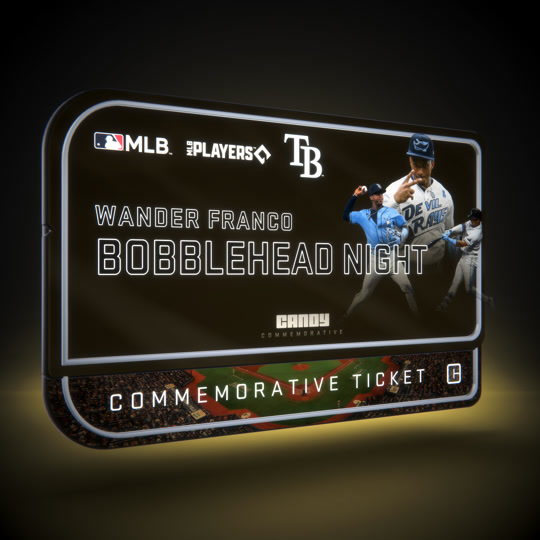 Wander Franco Night Collectible - Columbia Blue