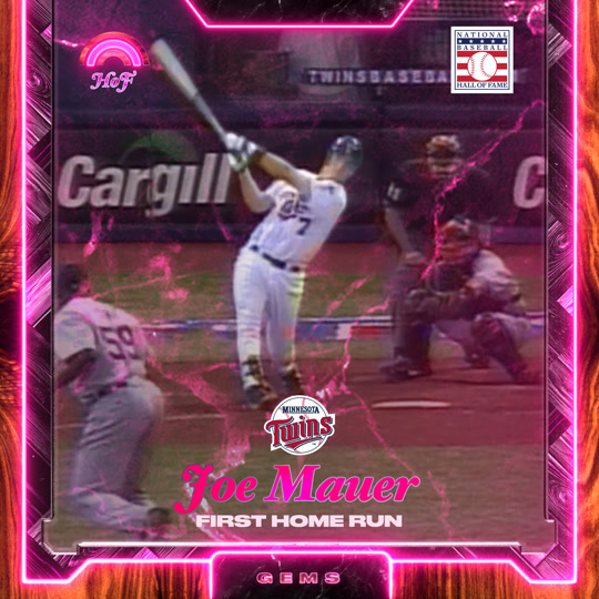 Joe Mauer - First Home Run