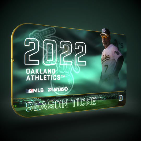 2022 Oakland Athletics Season Ticket Collectible