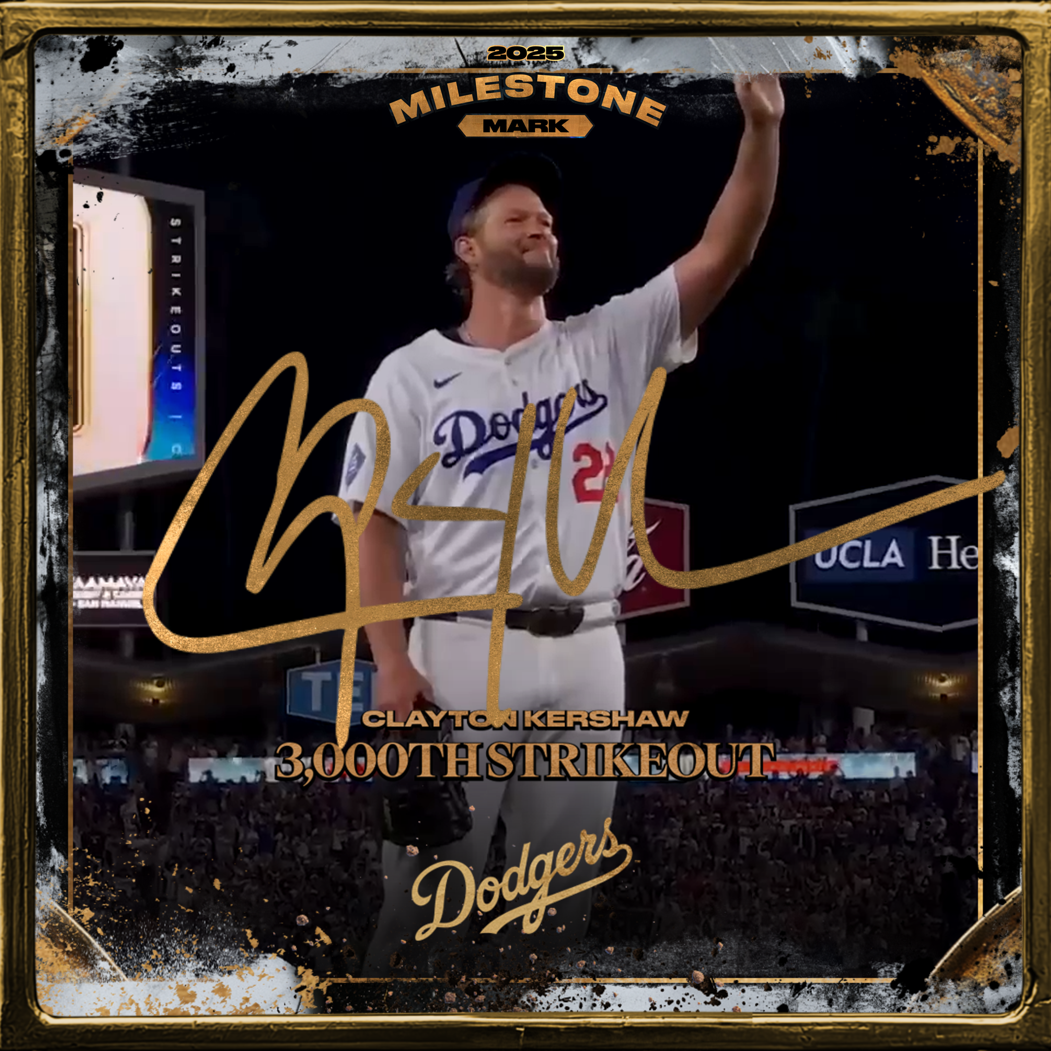 Clayton Kershaw - 3,000th Strikeout