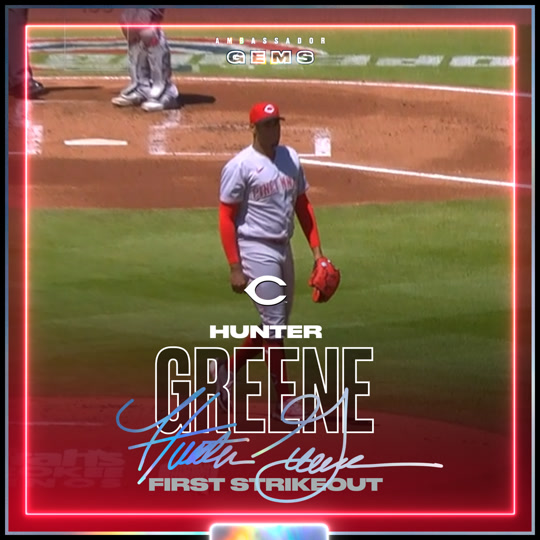 Hunter Greene - First Strikeout