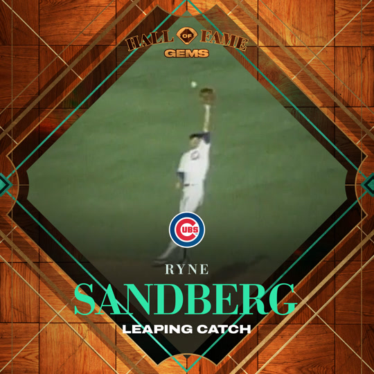 Ryne Sandberg - Leaping Catch