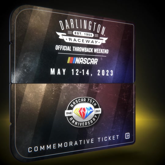 2023 NASCAR Throwback Weekend Commemorative Ticket Chaser - September 1951