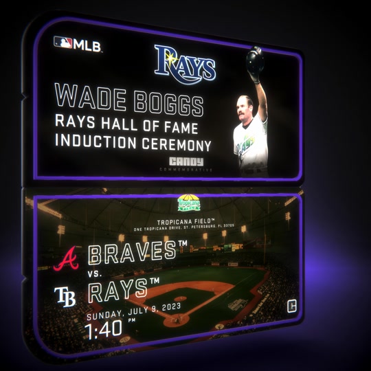2023 Rays Wade Boggs Day Ticket Collectible
