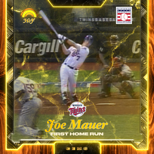 Joe Mauer - First Home Run