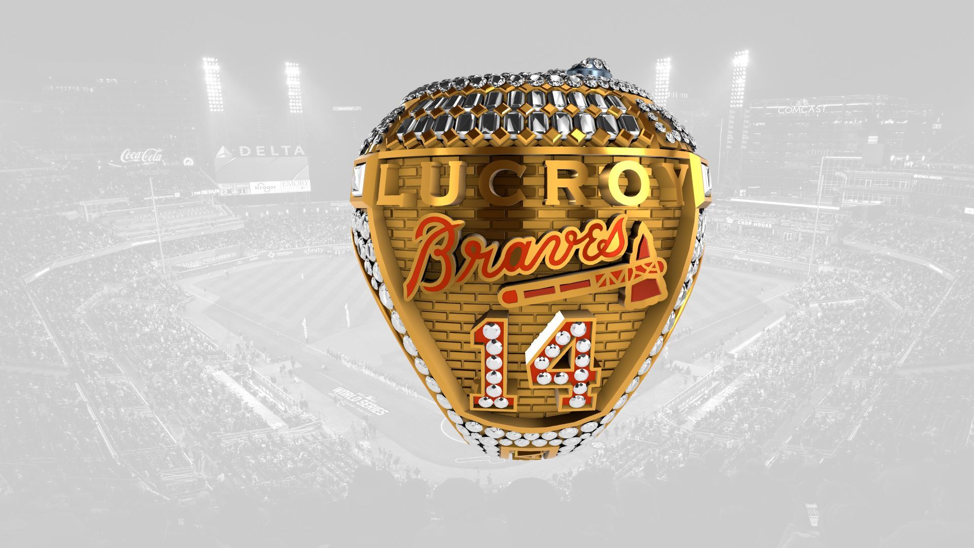 2021 Braves World Series Ring - Jonathan Lucroy