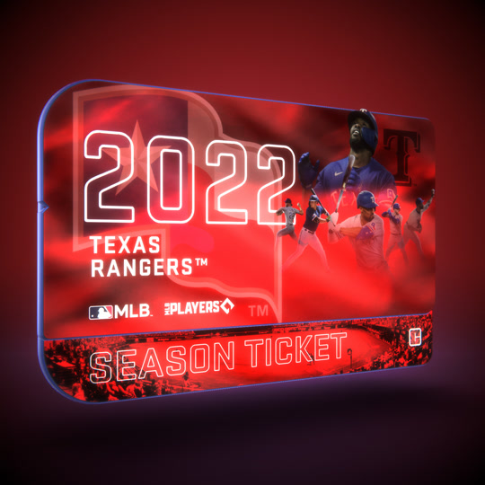 2022 Texas Rangers Season Ticket Collectible