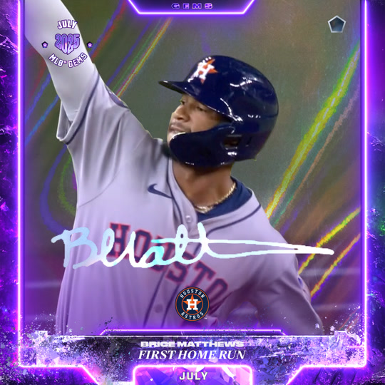 Brice Matthews - First Home Run