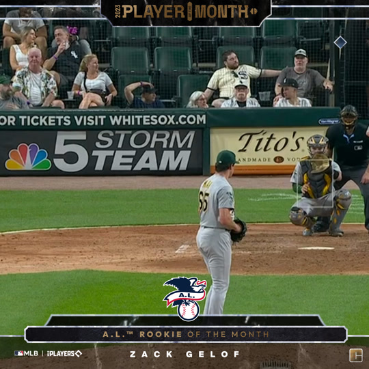 Zack Gelof - AL Rookie of the Month (August)