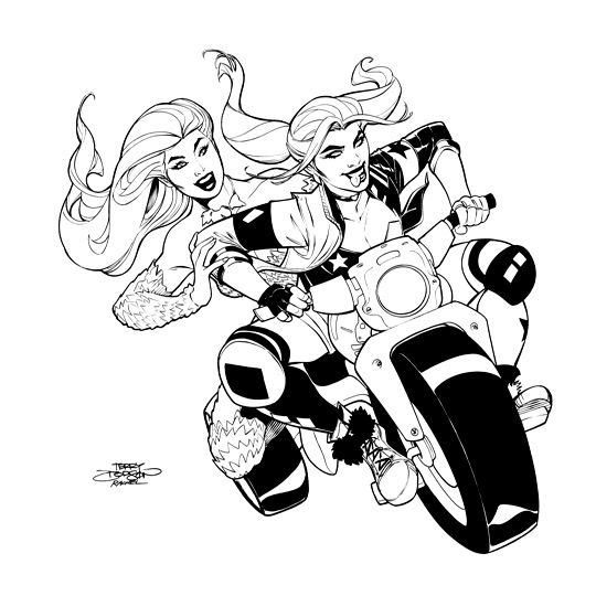 Terry Dodson - Harley Quinn and Poison Ivy: Epic Artist Editions