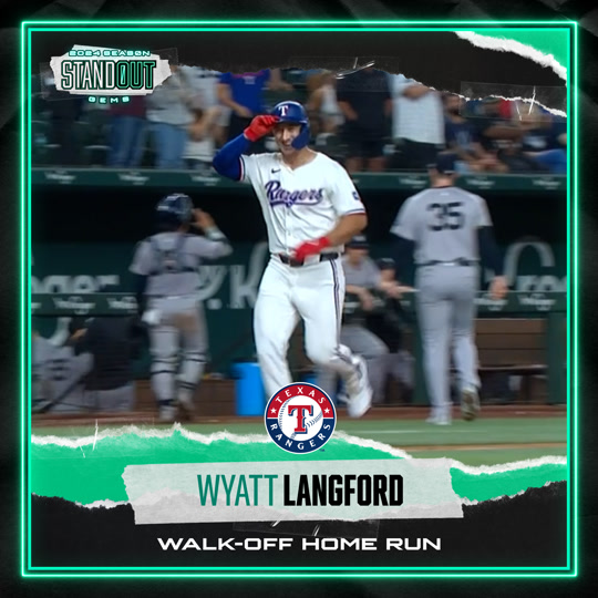 Wyatt Langford - Walk-Off Home Run