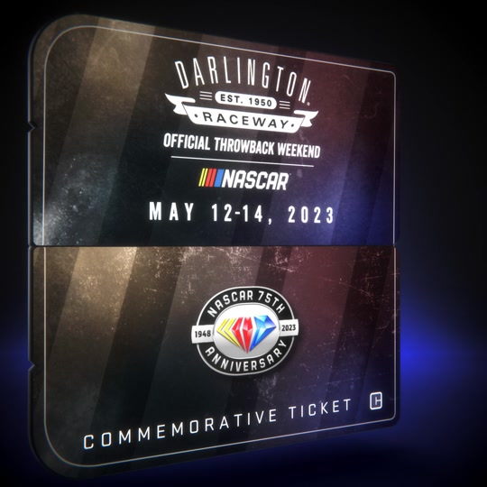 2023 NASCAR Throwback Weekend Commemorative Ticket - September 1999