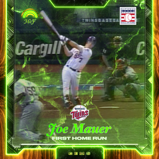 Joe Mauer - First Home Run