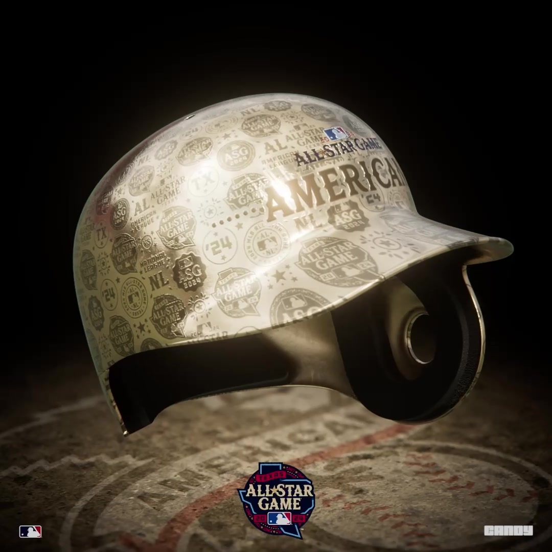 2024 MLB All-Star Commemorative Gold Variant Helmet - American League